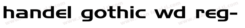 handel gothic wd reg字体转换